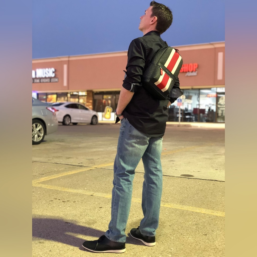 💥Moving to @the_bag_guy💥Michael Kors - Mason Varsity Stripe Sling Pack - Picture 9 of 16